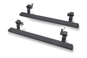 Jeep Wrangler Running Boards - Go Rhino - VoltStep Electric, Bedliner Coating - Black - `18-`24